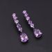 Luxury High Grade Natural Amethyst Earrings, Banquet Matching S925 Silver Inlaid Natural Gemstone Earrings_ipsvogv.com