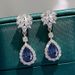 Cao Shi's Hot Selling Long Ear With Simulated Flower Droplet Shaped Earrings, Fashionable Temperament, Women's_ipsvogv.com