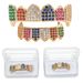 Hip Hop Gold Braces Canine Color 6 Colors Micro Inlaid Zircon Gold Teeth Dress Up Accessories_ipsvogv.com