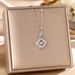 Korean Fashion Titanium Steel Necklace For Women, Full Of Diamonds, Agile Four Leaf Clover, Lucky Grass Pendant, Niche_ipsvogv.com