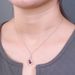 Cultivated red treasure gourd necklace female S925 silver inlaid cultivated colored treasure full diamond clavicle chain light luxury fashion_ipsvogv.com