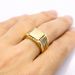 Stainless Steel Rings Men's Jewelry Simple Square Titanium Steel Ring_ipsvogv.com