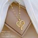 】 Alien 【 Love Letter Light Luxury Charm Gorgeous Full Diamond Necklace Women's Versatile Clavicle Titanium Steel Chain 【 】_ipsvogv.com
