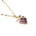 Titanium Steel Women's Midsummer Grape French Zircon Necklace, Fairy Temperament, Forest Like Feeling, Collarbone Chain_ipsvogv.com