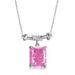 new Product S925 Silver Ice Flower Cut High Carbon Diamond Necklace Fashionable Simple Geometric Sugar Cube Clavicle Chain Female_ipsvogv.com