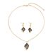 2024 New Style Necklace, Earrings, Women's Jewelry Set, High Grade with Diamond shaped Clavicle Chain_ipsvogv.com