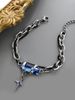 Titanium Steel Black Diamond Star Winding Men, Niche Ins, Simple Bracelet For Women, Versatile, Personalized, High-end_ipsvogv.com