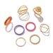 Women’s Jewelry Set Fashion Gold And Silver Love Hug Joint Ring Set Ins Cold Style Alloy Pearl Twist Ring_ipsvogv.com