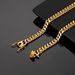 Men's Jewelry K Gold Cuban Chain Dragon Head Buckle Necklace Stainless Steel Titanium Steel Encryption_ipsvogv.com