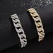 Street Hip-Hop Full Diamond Cuban Chain Fashion Couple Personality Bracelet_ipsvogv.com