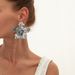 Ins Wind Liquid Metal Folded Flower Design Feel Leaf Petal Earrings_ipsvogv.com