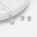 Ins Style Jewelry Double-layer Diamond Pendant Light Luxury Zircon Necklace Earrings, High-end Accessories_ipsvogv.com