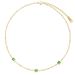 Simple Emerald Zircon Four Leaf Grass Titanium Steel Necklace , High Grade, Colorless Love Collar Chain Necklace_ipsvogv.com
