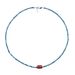Yifei Red Agate Blue Phosphor Natural Niche High-end Layered Beaded Choker Necklace_ipsvogv.com