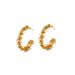 Minimalist Exaggerated Fashionable C-shaped High-end Brass Half-circle Hoop Hollow Five-pointed Star Earrings For Women_ipsvogv.com