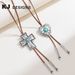 Women's Jewelry Retro Turquoise Cross Necklace Fashion Leather Rope Does Not Fade Retro Love Sweater Chain_ipsvogv.com