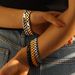 Ins Fashion Simple Hip-Hop Light Luxury Thick Titanium Steel Gold-Plated Wide Strap Chain Men's Bracelet Jewelry_ipsvogv.com