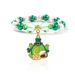 St. Patrick beaded bracelet niche pearl acrylic bracelet alloy pendant jewelry_ipsvogv.com