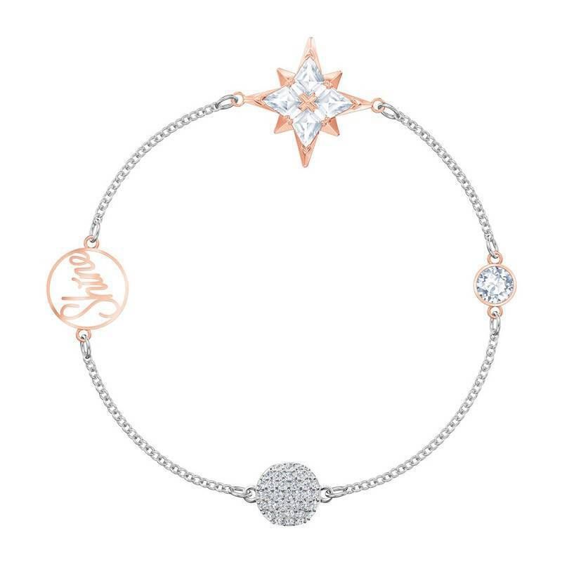 Eight Pointed Star Invisible Magnetic Buckle Bracelet Female Element Crystal Snowflake Bracelet Female_ipsvogv.com