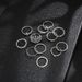 Eye 8 Full Diamond Cross 12 Combination Set Joint Ring_ipsvogv.com