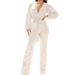 Women's sequined jumpsuits, sexy V-neck wide-leg trousers_ipsvogv.com