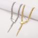 11975 fashionable metal shaped geometric collarbone personalized high-end runway style heavy industry snake bone chain_ipsvogv.com