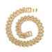 Hip Hop Full Diamond Cuban Chain Necklace Personalized Street Dance Motorcycle Men's Cool Accessories Jewelry 20mm Wide_ipsvogv.com