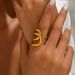 Women’s Jewelry Set Fashion Ins Geometric Light Luxury Style Female Opening Adjustable Ring Niche High End Multi Layer Winding Design Plain Ring Ring_ipsvogv.com