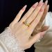 Zircon Oval Pigeon Egg Style Versatile For Women, Antique Ring, Light Luxury, High-end Feel, Hand Decoration, Opening_ipsvogv.com