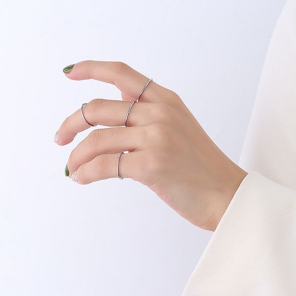 Indifferent Instagram Style, Niche Personality, Titanium Steel Circular Ring Men's And Women's Styles, Gold-plated Tail_ipsvogv.com