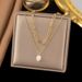 Trendy Niche Freshwater Pearl Pendant With Multiple Layers Of Stacked And Spliced Chains, Necklace For Women That Won't_ipsvogv.com