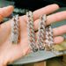 Men's Gold Hip Hop Style Oval Alloy Full Diamond Necklace Men's Jewelry Hip Hop Cuban Chain Fashion Men's Jewelry_ipsvogv.com
