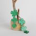 St. Patrick's Day Personalized Green Acrylic Glitter Clover Drop Earrings_ipsvogv.com
