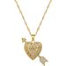 Steel 【 Titanium 】 Heart Piercing Arrow, Light Luxury Temperament, Gorgeous Full Diamond Necklace, Women's Versatile 【 】 Arrow, Temperament, Necklace,_ipsvogv.com
