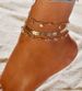 Pop Creative Round Chain, Versatile In Summer, Fashionable Arrow Inlaid Diamond Three Piece Set Ankle Chain_ipsvogv.com