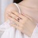 tikto Live Broadcast Full Coronates Love One Carat Pomegranate Red Six Claw Zircon Diamond Wedding Ring Girl_ipsvogv.com