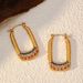 Women’s Jewelry Set Fashion Temperament Niche Personality Earrings Stainless Steel Plated Gold Retro Twisted Snail Shell Micro Inlaid Earrings_ipsvogv.com