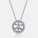 hot Collection Full Of Colorful Gemstones Moissanite Necklace Female S925 Silver D Grade Moissanite Clavicle Chain Simple And Fashionable_ipsvogv.com