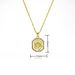 Religious Personality Statue Shell Micro Inlaid Zircon Catholic Our Lady Pendant Necklace Copper Plated Real Gold_ipsvogv.com