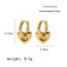 French Fashion INS Stainless Heart Pendant Titanium Steel Women's Love Earrings_ipsvogv.com