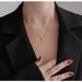 Minimalist Gold Niche Luxury V-letter Necklace, Women's Collarbone Sweater Chain, Internet Famous Non Fading Accessory_ipsvogv.com