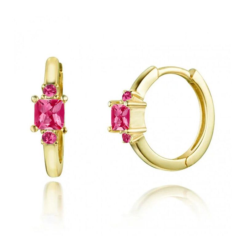 Women's Jewelry S925 Silver Needle Simple Zircon Popular Earrings Square Versatile Fashion Earrings Earrings Party Earrings_ipsvogv.com