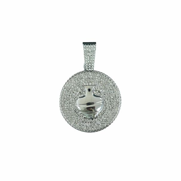 Hip Hop Fashion Classic AQUARIUS Disc Pendant, Mysterious Aquarius Necklace_ipsvogv.com