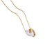Sheep fat white jade ring interlocking safety buckle, sheep grade white jade pendant, titanium steel necklace, female_ipsvogv.com