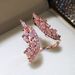 Cao Shi's hot selling exaggerated horse eye diamond angel wing Ring Earring Jewelry adjustable women's ring_ipsvogv.com