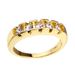 Sanjie Plated 14k Simulation Ring, Fashionable Micro Inlaid Engagement Strip Ring For Men And Women_ipsvogv.com