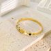 Unisex light luxury high end five leaf flower titanium steel bracelet fashionable personality stainless steel bracelet versatile accessories_ipsvogv.com