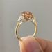 Sanjie's New Copper Inlaid Exudes A Champagne Water Drop High Carbon Diamond Zircon Women's Ring Temperament_ipsvogv.com