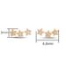 Unisex five pointed star piercing earrings for women micro inlaid zircon star ear bone nails_ipsvogv.com