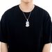 Unisex Hip Hop Cartoon Ghost Pendant T Square Zircon Personality Full Diamond Men's Hip Hop Necklace Niche Accessories_ipsvogv.com